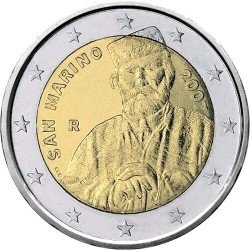 San Marino 2 Euro 2007 "Giuseppe Garibaldi" UNC (KM # 481)