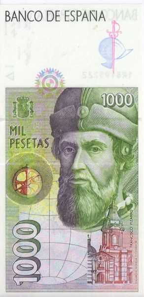 Spain 1000 pesetas 1992 UNC (P163)
