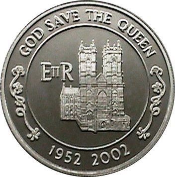 Ascension Island 50p 2002 UNC 80th Anniversary of Queen Elizabeth II (KM # 15)