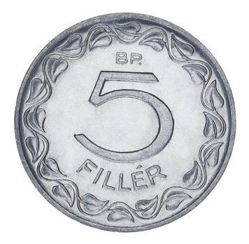 Монета Угорщина 5 філерів 1963 UNC М21227 фото