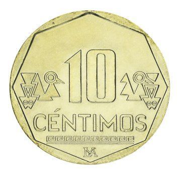Монета Перу 10 сентімо 2024 UNC М20722 фото