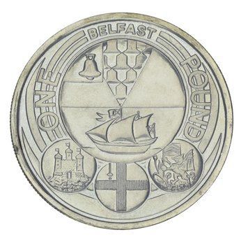 Монета Великобританія 1 фунт 2010 UNC Белфаст М21812 фото