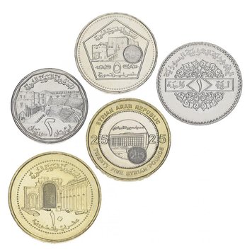 Syria set of 5 UNC coins