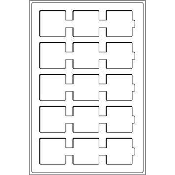 Лоток для монет (осередок 50 * 50) для холдерів TAB15BL Leuchtturm А01721 фото