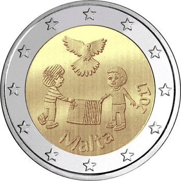 Malta 2 euro 2017 "Peace" UNC