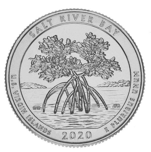 Монета США 25 центів (квотер) 2020 D UNC 53-й парк - Історичний парк Солт-Рівер-Бей М14790 фото