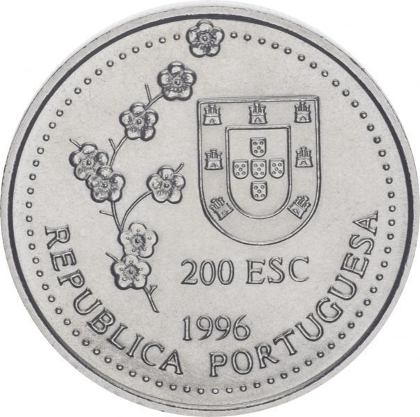 Portugal 200 escudos 1996 "Discovery of Taiwan in 1582" AU-UNC (KM # 692)