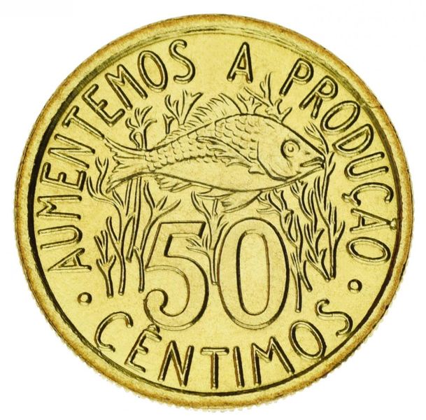 Sao Tome and Principe 50 Centimes 1977 F-VF