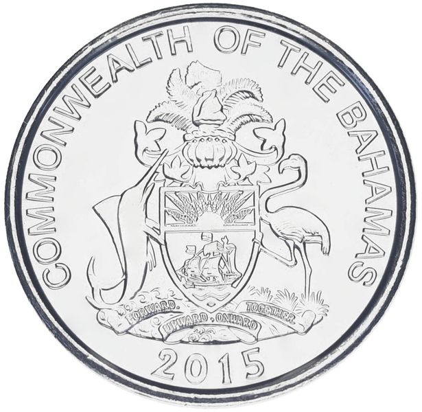 Bahamas 5 cents 2015 UNC (KM # 221)