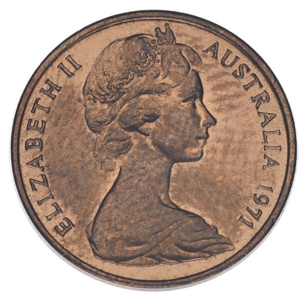 Coin Australia 1 cent 1971 AU-UNC Fauna - Feather-tailed acrobat