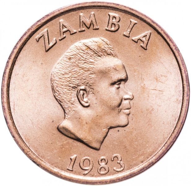 Zambia 2 ngwe 1983 VF-AU Eagle (KM # 10a)