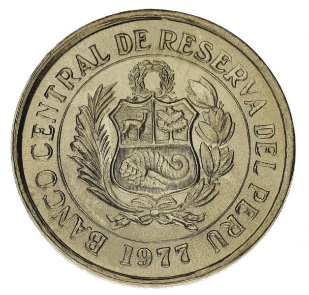 Перу 5 солей 1980 F-VF М14038 фото