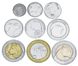 Algeria set of 9 coins 2011-2013 UNC