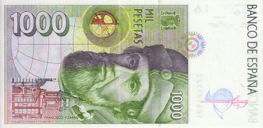 Spain 1000 pesetas 1992 UNC (P163)