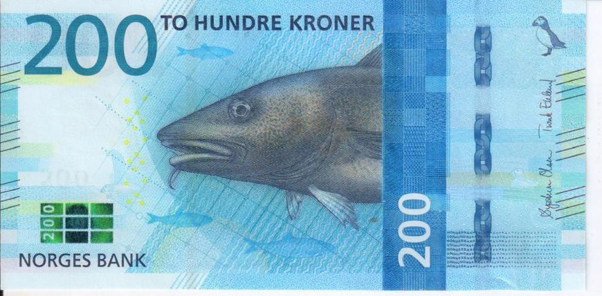 Норвегія 200 крон 2016 UNC (P55) Б07200 фото