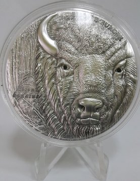 Togo 1500 francs "Bison" Silver UNC (KM # 95)