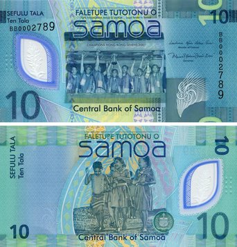 Samoa 10 tala 2023 (2024) Polymer UNC Commemorative Sports (Pnew)