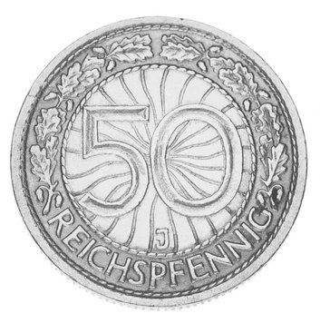 Монета Німеччина 50 пфенігів 1928 F-VF J Веймарська республіка М15502 фото