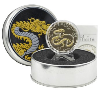 Togo 1000 Francs 2012 Silver UNC Gilded Eastern Calendar - Year of the Dragon