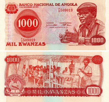 Angola 1000 Kwanzaa 1979 AU-UNC (P117)