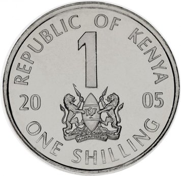 Кения 1 шиллинг 2005 UNC М10478 фото