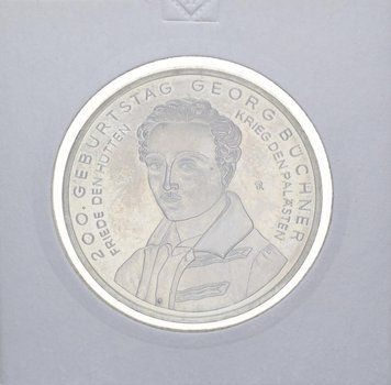 Монета Німеччина 10 євро 2013 UNC Письменник та драматург Георг Бюхнер М10927 фото