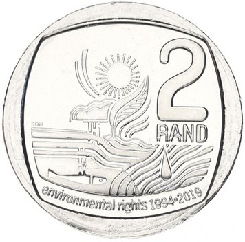 South Africa R 2 2019 UNC Commemorative Right to a Healthy Environment