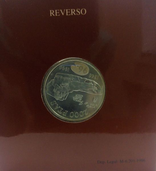 Spain 2000 pesetas 1996 "Francisco Goya" Silver UNC (KM # 968)