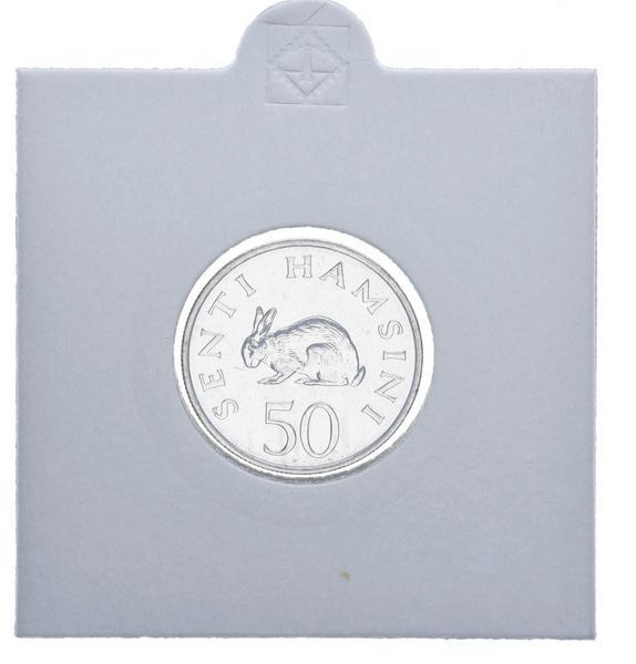 Монета Танзания 50 сенти 1989 UNC Заяц М11845 фото