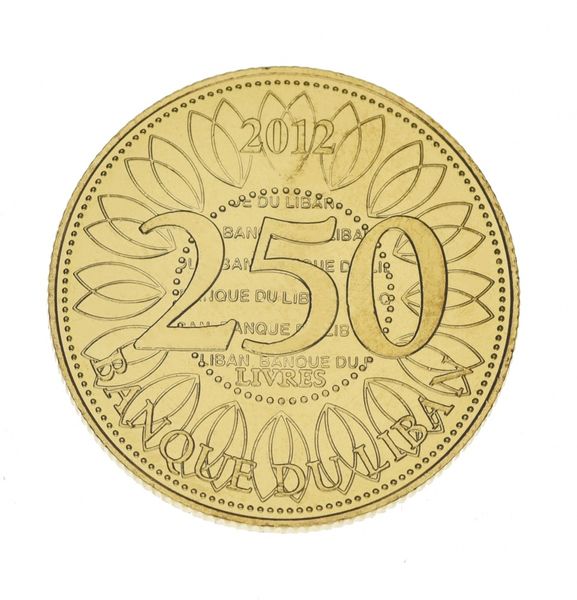 Lebanon 250 Livres 2012 UNC Lucky Coin