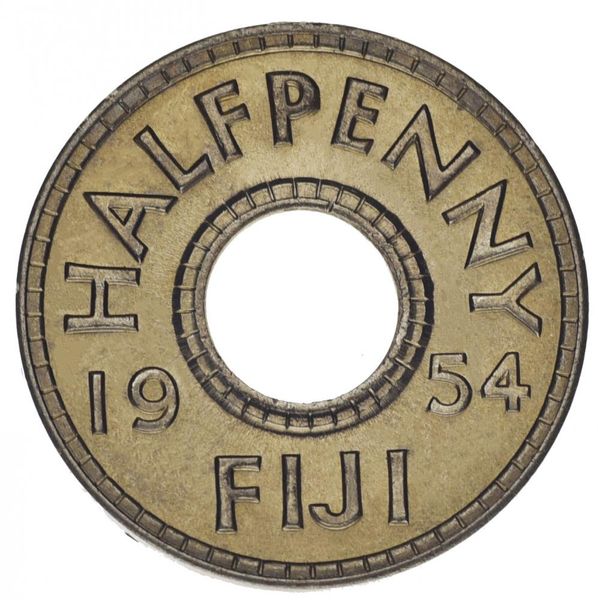 Fiji 1/2 penny 1954 VF-AU