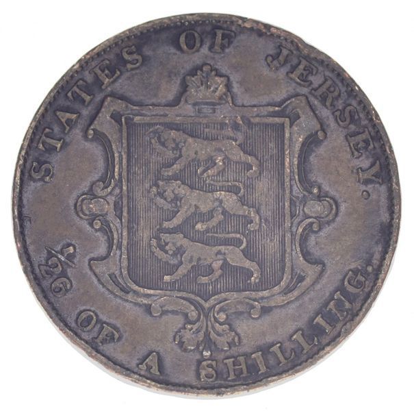 Монета Джерсі 1/26 шилінгів 1841 F-VF М14678 фото
