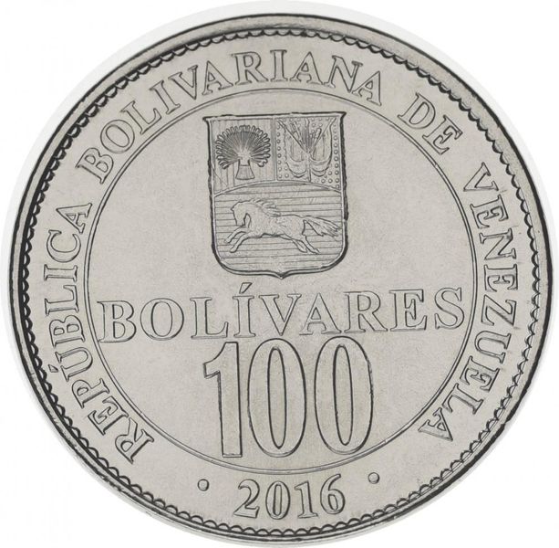 Венесуэла 100 боливар 2016 UNC М13471 фото