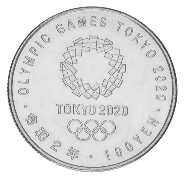 Япония 100 йен 2020 UNC XVI летние Паралимпийские игры в Токио 2020 - Велоспорт М24687 фото