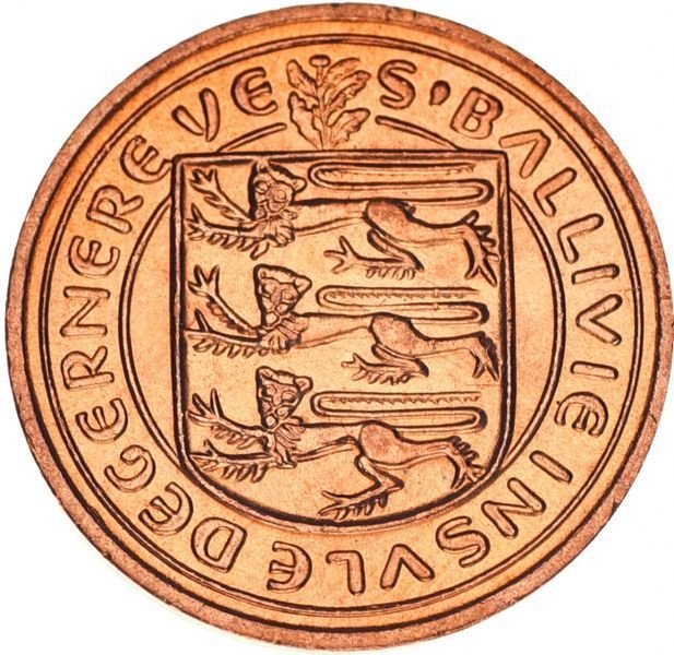Coin Guernsey 1 new penny 1971 AU-UNC