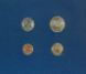 Coins set Taiwan Set of coins UNC 50 cents, 1, 5, 10 dollars and 1 mark Booklet