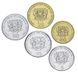 Somalia set of 5 coins 1999-2002 UNC 5, 10, 25, 50, 100 shillings