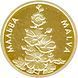 Монета Украина 2 гривны 2012 Золото Proof Флора Цветы - Цветок Мальва (Au 999.9, 1,24 грамм) М01236 фото 3