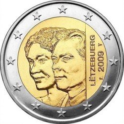 Люксембург 2 Євро-2009 «90 років на престолі Великої герцогині Шарлотти» UNC (KM#106) М00185 фото