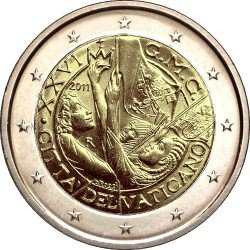 Vatican 2 euro 2011 "XXVI World Youth Day in Madrid" UNC (KM # 426)