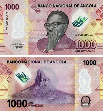 Angola 1000 Kwanzaa 2020 Polymer UNC (Pnew)