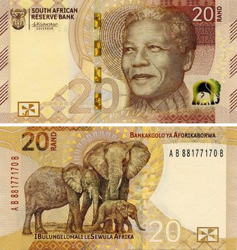 South Africa 20 rand 2023 UNC Elephant (Pnew)