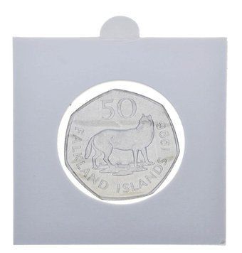 Фолклендські острови 50 пенсів 1998 AU-UNC Вовк М11721 фото