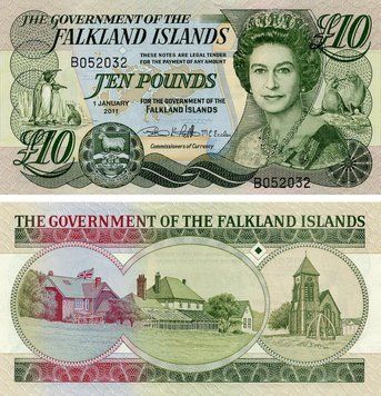 Банкнота Фолклендські острови 10 фунтів 2011 UNC (P18) Б20830 фото