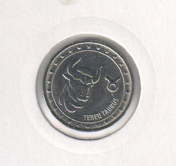 Transnistria 1 ruble 2016 "Signs of the Zodiac - Taurus" UNC