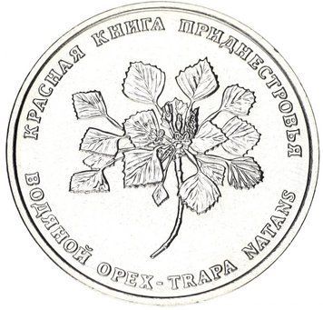 Монета Придністров'я 1 рубль 2019 Червона книга Водяний горіх UNC М12546 фото