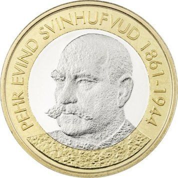 Монета Фінляндія 5 євро 2016 &laquo;3-й президент Пер Евінд Свінхувуд 1861-1944&raquo; UNC М05133 фото