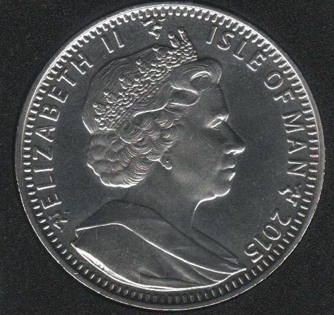Coin Isle of Man 1 crown 2015 "The longest reign of the monarchy" UNC