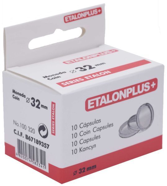 Capsules for coins 32 mm.&nbsp;(10 pieces) Etalonplus