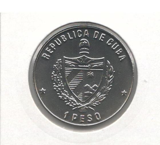 Cuba 1 peso 1977 "Ignacio Agramonte" UNC (KM # 187)